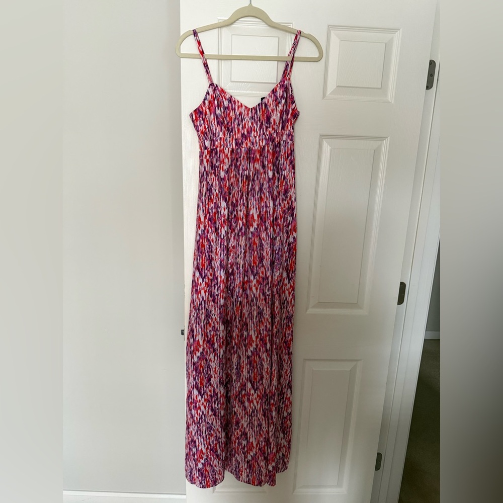 Multicolor Spaghetti Strap Maxi Dress